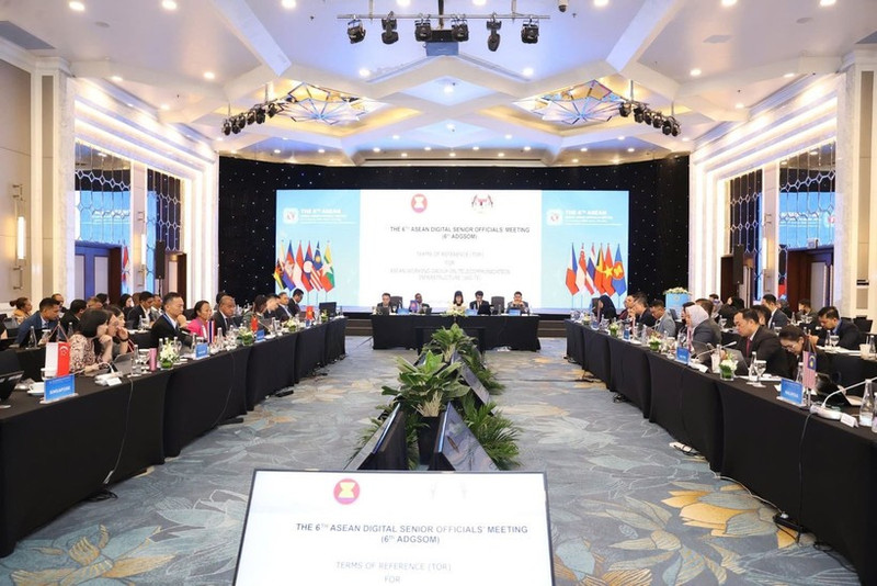 Vista de la sexta Reunión de Altos Funcionarios Digitales de la Asean. (Foto: VNA)