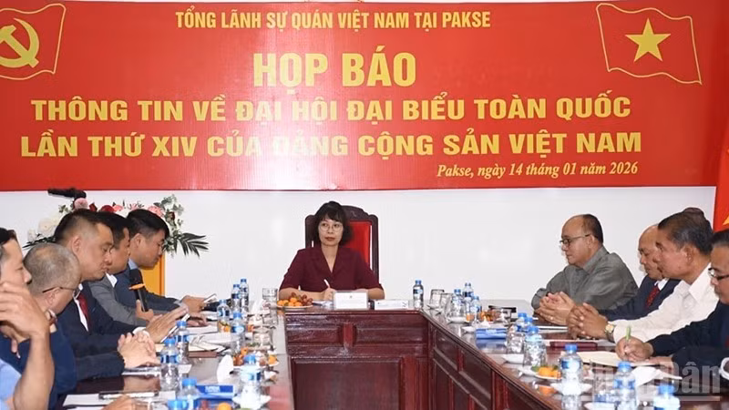 En la cita. (Foto: Nhan Dan)