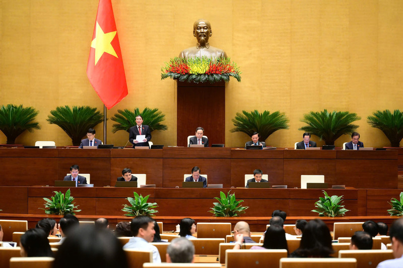 Escena de la reunión. (Fotografía: quochoi.vn)