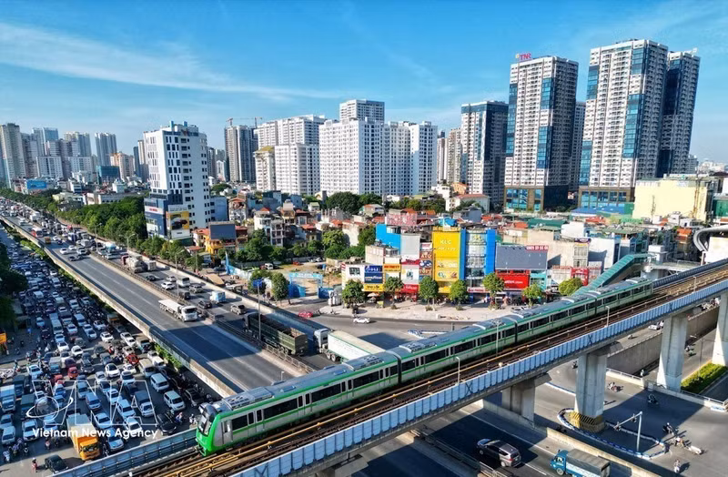 El rostro urbano de Hanói se está modernizando cada vez más. (Foto: VNA)