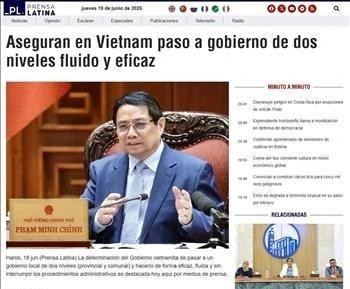 Foto capturada de pantalla. (Fuente: VNA)
