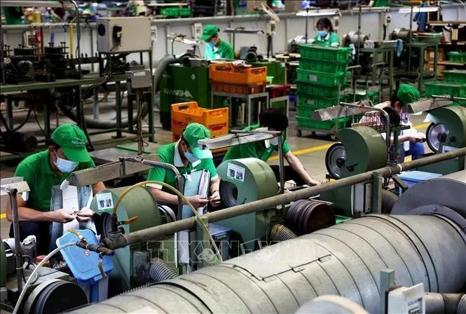 La Zona de Procesamiento de Exportación de Tan Thuan se conecta con el Puerto de Tan Thuan para formar un ecosistema de producción y exportación en Ciudad Ho Chi Minh. (Fotografía: VNA)