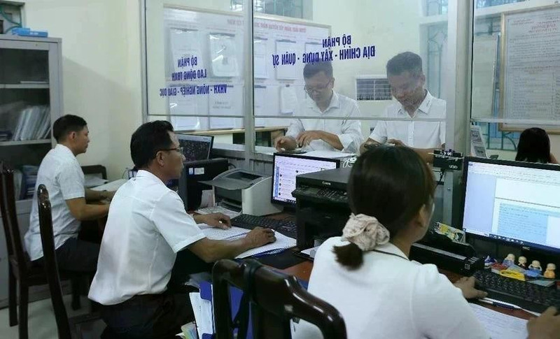 Unidad de procesamiento de procedimientos administrativos en la provincia de Nam Dinh. (Fotografía: VNA)