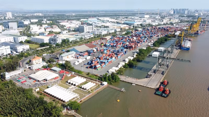 Un rincón de la Zona de Procesamiento de Exportaciones de Tan Thuan, Ciudad Ho Chi Minh, visto desde el río Saigón. (Foto: VNA)