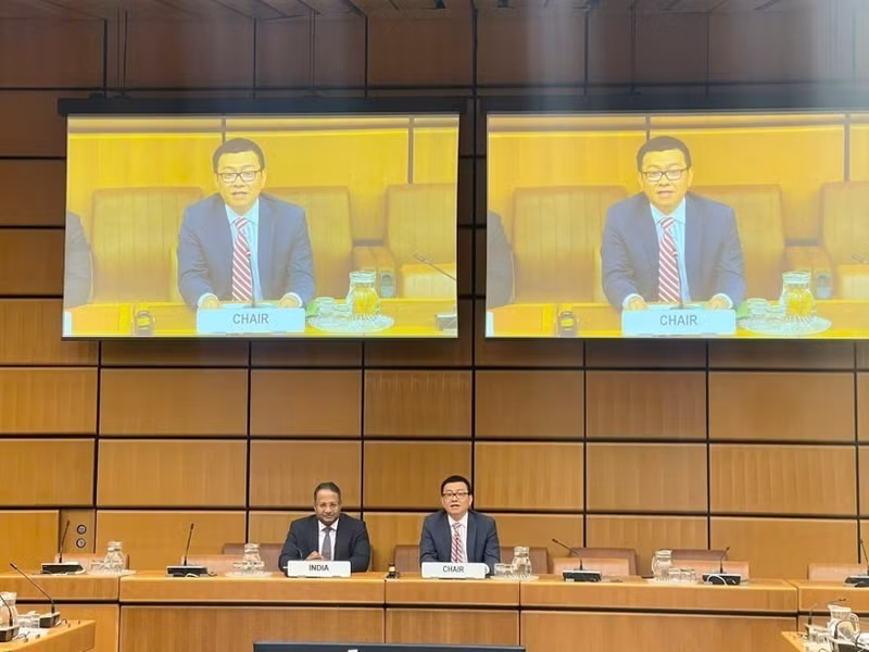 En la cita. (Fotografía: VNA)