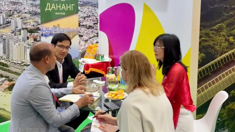 Da Nang participa por primera vez en la Feria Internacional del Turismo y la Hostelería de Moscú. (Foto: Nhan Dan)