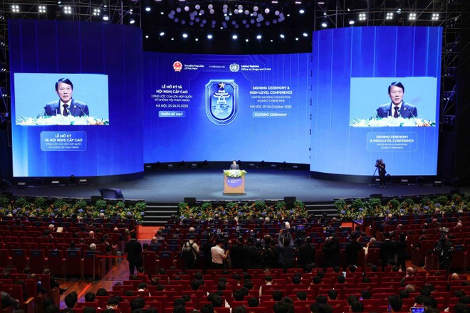 El ministro de Seguridad Pública de Vietnam, general Luong Tam Quang, habla en el evento. (Foto: VNA)