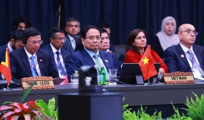 El primer ministro vietnamita, Pham Minh Chinh, en la 22ª Cumbre Asean-India en Kuala Lumpur. (Foto: VNA)