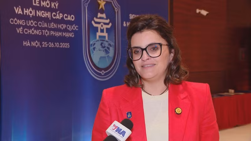 La vicepresidenta de Ecuador, María José Pinto González Artigas. (Foto: VNA)