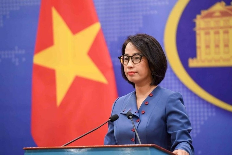 La portavoz del Ministerio de Relaciones Exteriores de Vietnam, Pham Thu Hang. (Foto: VNA)