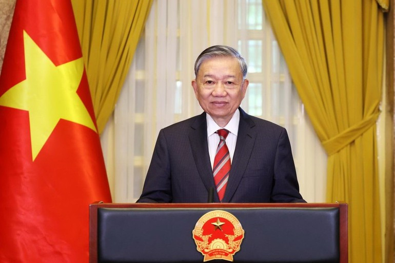 El secretario general del Partido Comunista de Vietnam, To Lam. (Foto: VNA)