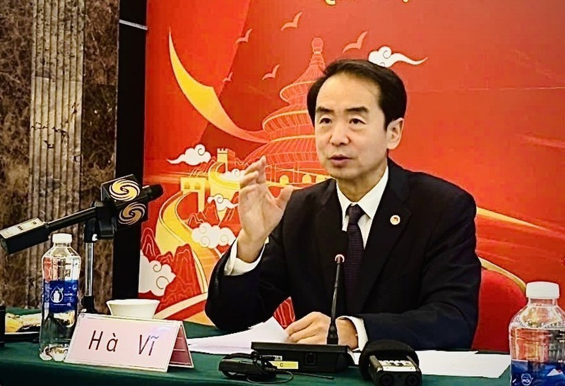 El embajador de China en Vietnam, He Wei. (Foto: VNA)