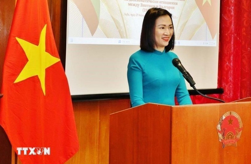 La embajadora de Vietnam en Bulgaria, Nguyen Minh Nguyet. (Foto: VNA)