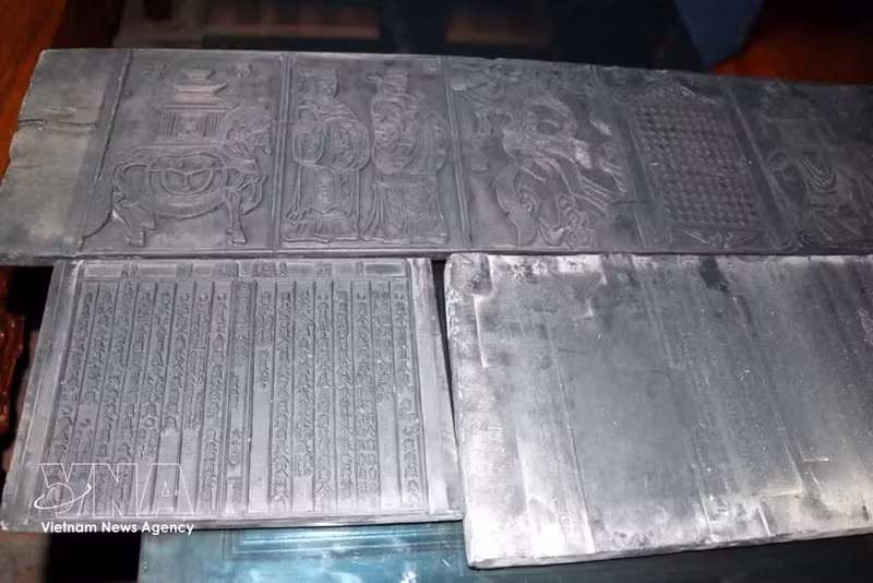 Xilografías de la pagoda de Tram Gian. (Foto: VNA)