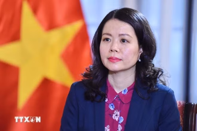 La viceministra vietnamita de Relaciones Exteriores Nguyen Minh Hang. (Foto: VNA)
