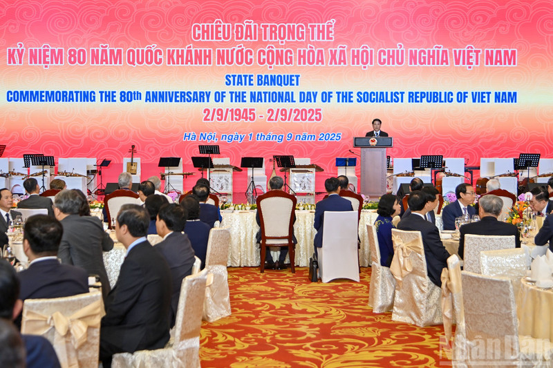 El presidente de Vietnam, Luong Cuong, interviene en el evento. (Foto: Nhan Dan)