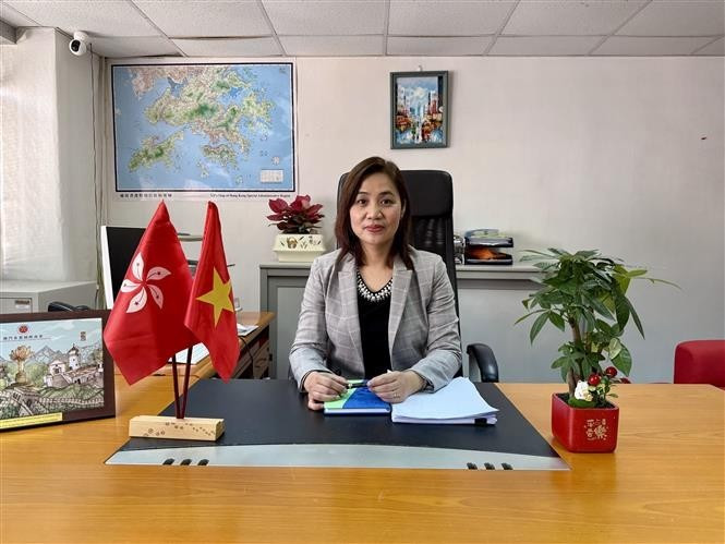Vu Thi Thuy, consulesa general adjunta y jefa de la Oficina Comercial de Vietnam en Hong Kong. (Foto: VNA)