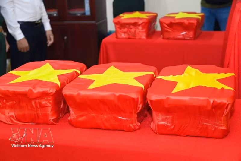Ca Mau inicia el envío de muestras de ADN de mártires no identificados. (Foto: VNA)
