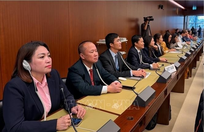 Delegados vietnamitas en la cita. (Foto: VNA)