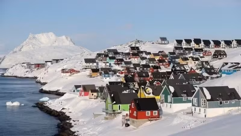 Vista de Nuuk, capital de Groenlandia. (Foto: Xinhua/VNA)