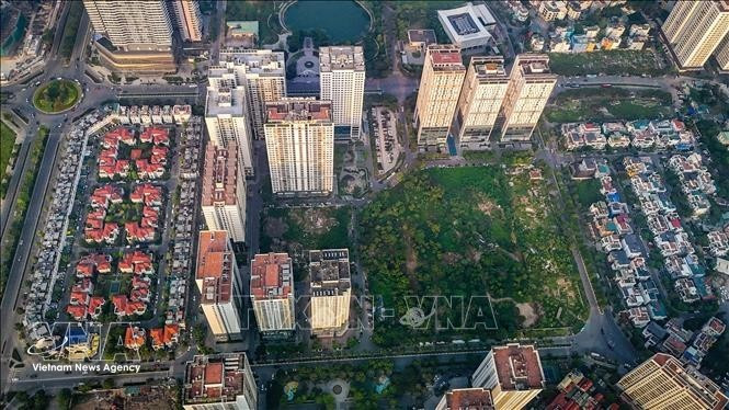 Una parte de área urbana de Starlake en Tay Ho Tay. (Foto: VNA)