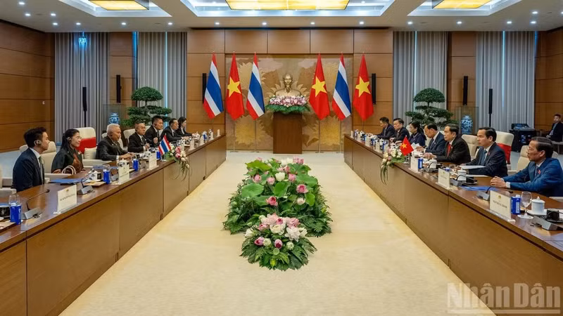 Panorama de la reunión. (Foto: Nhan Dan)