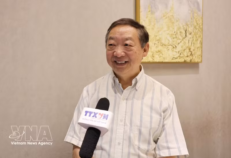El profesor Zhu Chenming, presidente honorario del Instituto de Estudios del Sur y Sudeste de Asia, adscrito a la Academia de Ciencias Sociales de la provincia china de Yunnan. (Foto: VNA)