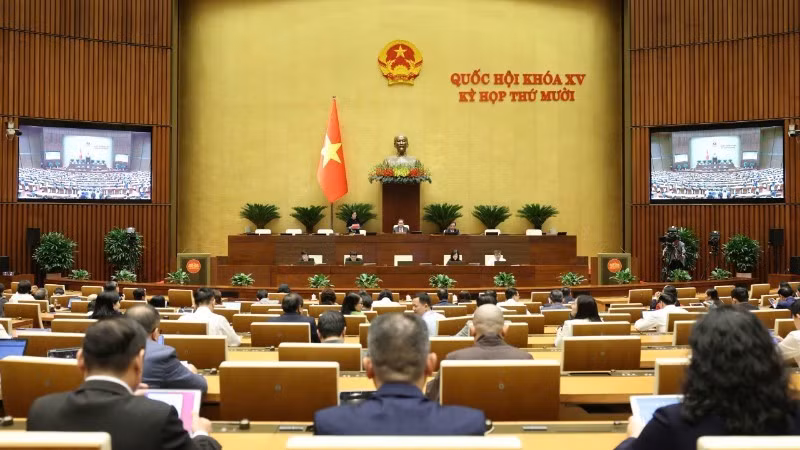 Vista de la sesión vespertina del 10 de noviembre. (Foto: Nhan Dan)