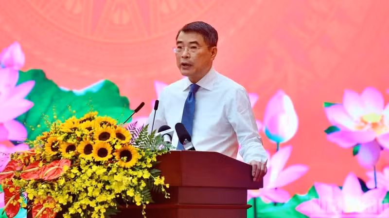 El primer ministro de Vietnam, Le Minh Hung, interviene en el evento. (Foto: Thanh Giang)
