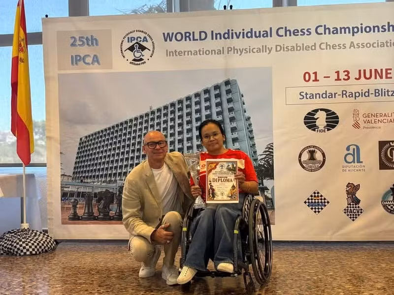 La selección vietnamita brilla en el campeonato mundial de ajedrez IPCA 2026. (Foto: hanoimoi.vn)