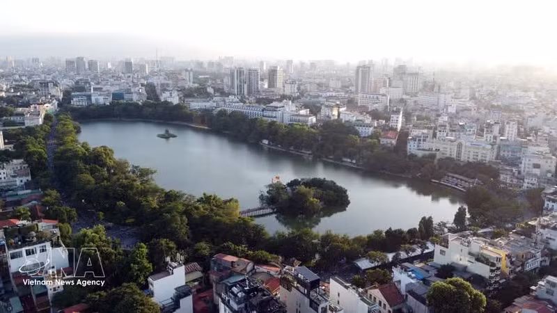 El lago Hoan Kiem. (Foto: VNA)