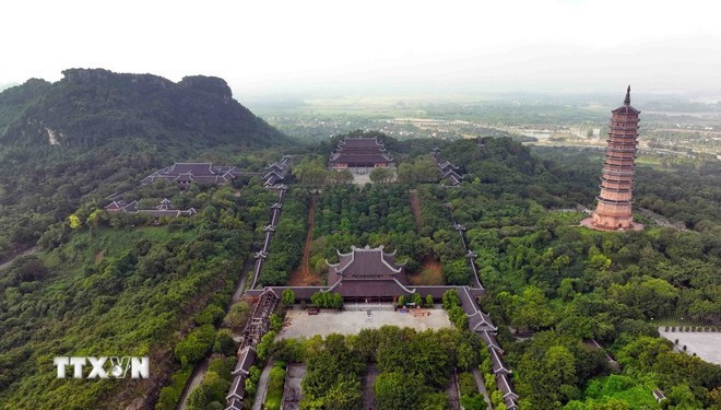 Vista del complejo turístico espiritual de Bai Dinh, en la provincia de Ninh Binh. (Foto: VNA)