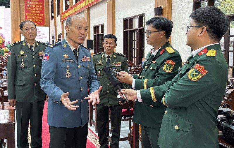 El general Sao Sokha, comandante de la Gendarmería y subcomandante en jefe de las Reales Fuerzas Armadas de Camboya. (Foto: VNA)
