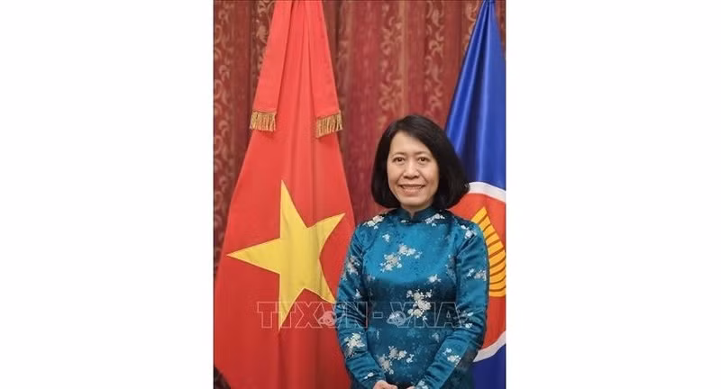 La embajadora de Vietnam en Argentina, concurrente en Paraguay y Uruguay, Ngo Minh Nguyet. (Foto: VNA)
