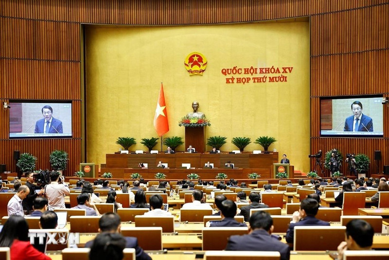 La Asamblea Nacional de Vietnam vota hoy varias leyes y resoluciones importantes. (Foto: VNA)