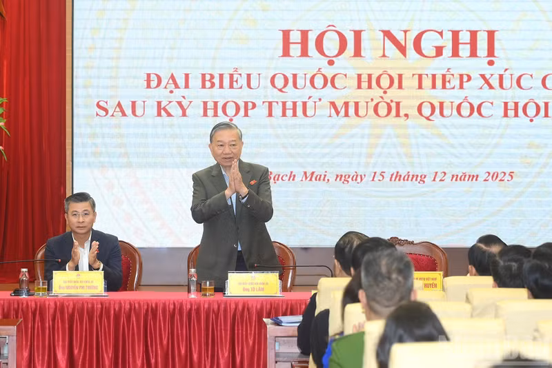 El secretario general del Partido Comunista de Vietnam, To Lam, en la cita.