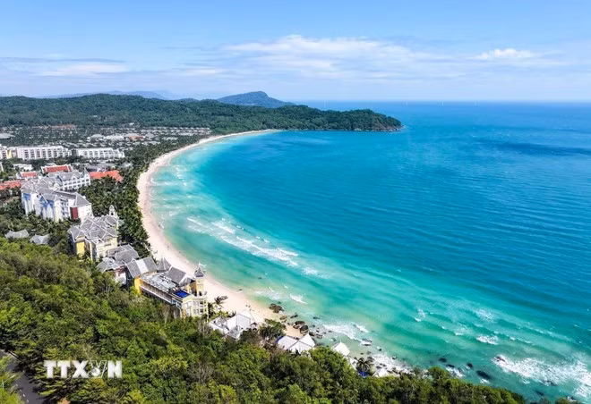 En la playa de Khem, en Phu Quoc. (Foto: VNA)