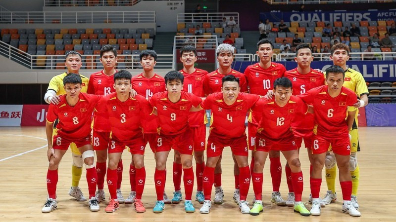 La selección vietnamita de futsal masculino. (Foto: Federación de Fútbol de Vietnam)