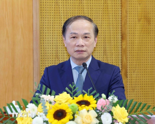 Pham Tat Thang, miembro del Comité Central del Partido y jefe de su Comisión de Propaganda y Movilización de Masas. (Foto: VNA)