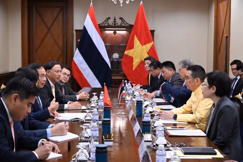 Panorama de la reunión. (Foto: Ministerio de Relaciones Exteriores de Vietnam)