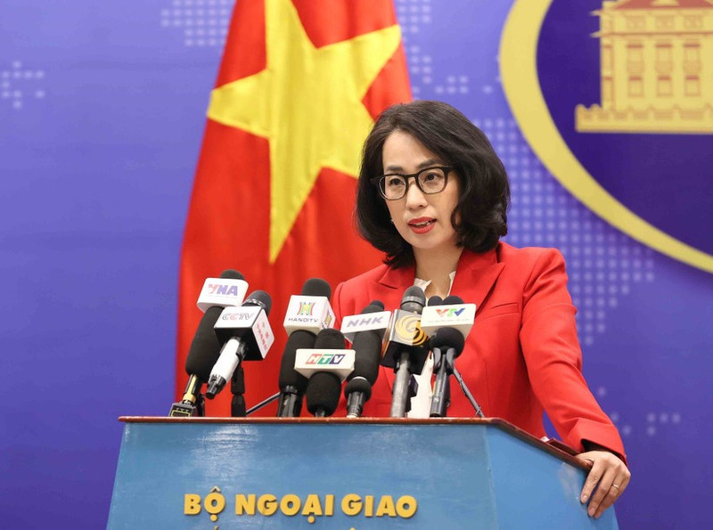 La portavoz del Ministerio de Relaciones Exteriores de Vietnam, Pham Thu Hang. (Foto: VNA)