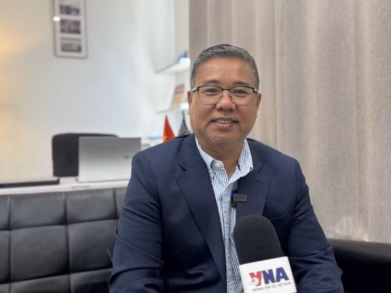 El presidente del Club de Empresarios y Patriotas de la región DMV, Nguyen Quang Thanh. (Foto: VNA)