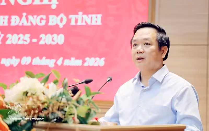 El secretario del Comité del Partido Comunista de Vietnam en la provincia de Hung Yen, Pham Quang Ngoc. (Foto: VNA)