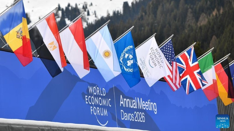 El Foro Económico Mundial 2026 está en curso en Davos, Suiza. (Foto: Xinhua)
