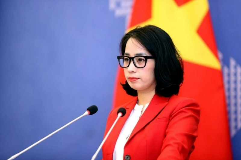 La portavoz del Ministerio de Relaciones Exteriores de Vietnam, Pham Thu Hang. (Foto: VNA)