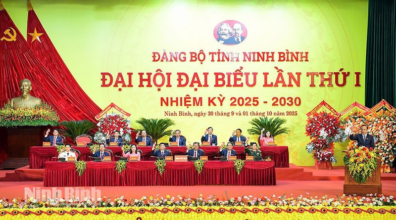 En la primera asamblea del Comité del Partido Comunista de Vietnam en la provincia de Ninh Binh. (Foto: VNA)