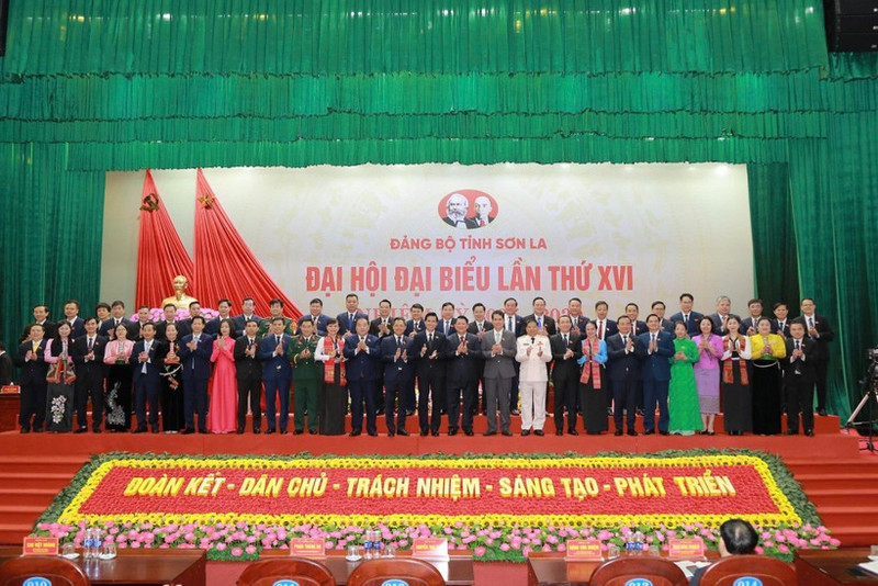 La XVI Asamblea del Comité del Partido Comunista de Vietnam en la provincia de Son La, para el período 2025-2030, fue un gran éxito. (Foto: congan.sonla.gov.vn)