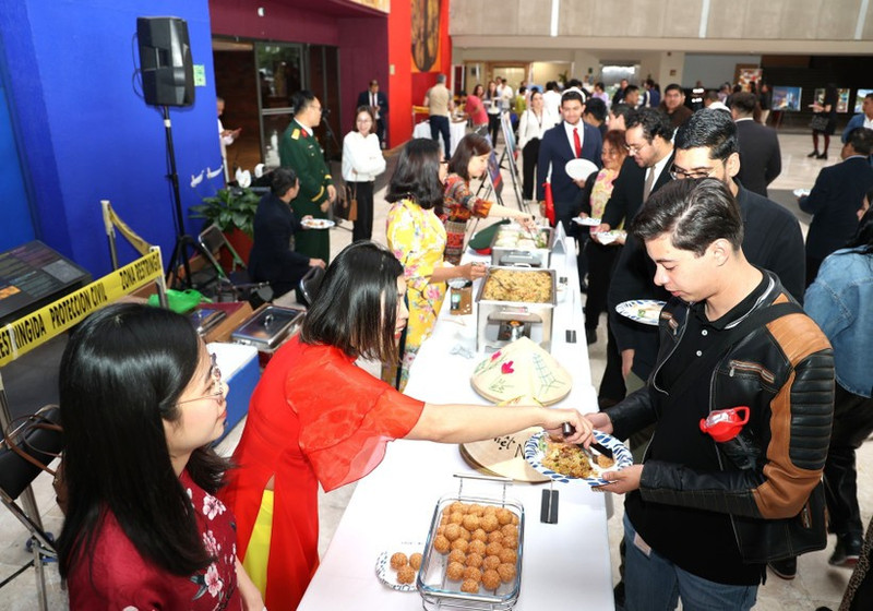El puesto de cocina vietnamita en el evento. (Foto: VNA)