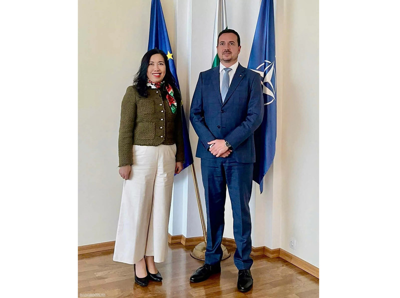 La viceministra de Relaciones Exteriores de Vietnam Le Thi Thu Hang y su homólogo de Bulgaria Nikolay Pavlov. (Foto: VNA)