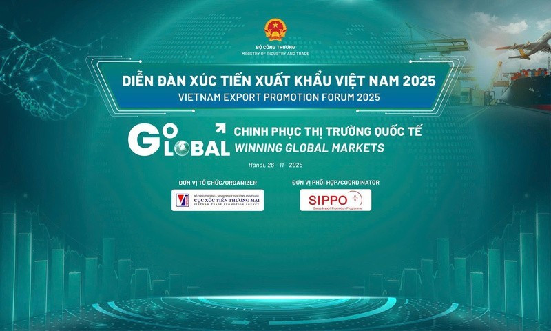 El Foro de Promoción de Exportaciones de Vietnam 2025 se llevará a cabo el 26 de noviembre en Hanói. (Foto: VNA)